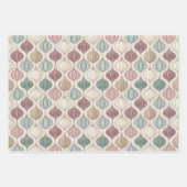 Classic Vintage Holiday Pattern Geschenkpapier Set (Vorderseite 2)