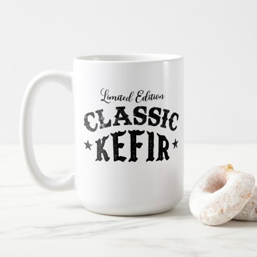Classic Vintage Kefir T-Shirt Kaffeetasse (Mit Donut)