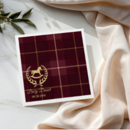 Classic Vintage Polo Horse Party Baby Shower Serviette