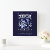 Classic vintage victorian Hypnotist Quadratische Wanduhr (Zuhause)