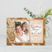 Classic Vintage Wedding / Verlobung Dusche Einladung (Stehend Vorderseite)