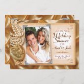 Classic Vintage Wedding / Verlobung Dusche Einladung (Vorne/Hinten)