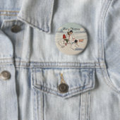 Classic Vintage Weihnachtsschneekind Button (Beispiel)