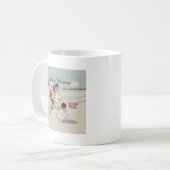 Classic Vintage Weihnachtsschneekind Kaffeetasse (Vorderseite Links)