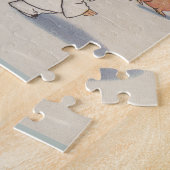 Classic Vintage Weihnachtsschneekind Puzzle (Seite)