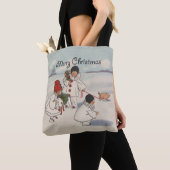 Classic Vintage Weihnachtsschneekind Tasche (Von Nahem)