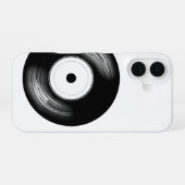 Classic Vinyl Disc iPhone 16 Hülle (Rückseite (Horizontal))