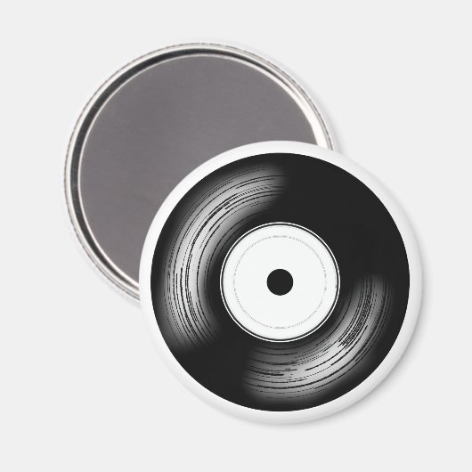 Classic Vinyl Disc Magnet (Vorderseite/Rückseite)