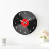 Classic Vinyl Record Wall Clock Große Wanduhr (Zuhause)