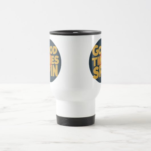 Classic Vinyl Vibes | Retro Music Lover Design Reisebecher (Mittel)