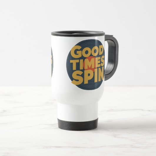 Classic Vinyl Vibes | Retro Music Lover Design Reisebecher (VorderseiteRechts)