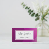 Classic Violet Background Bookkeeper Business Card Visitenkarte (Stehend Vorderseite)