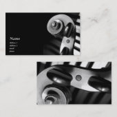Classic Violine / Viola Scroll Business Card Visitenkarte (Vorne/Hinten)