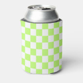 Classic visual lime checkerboard  dosenkühler (Kanne Rückseite)