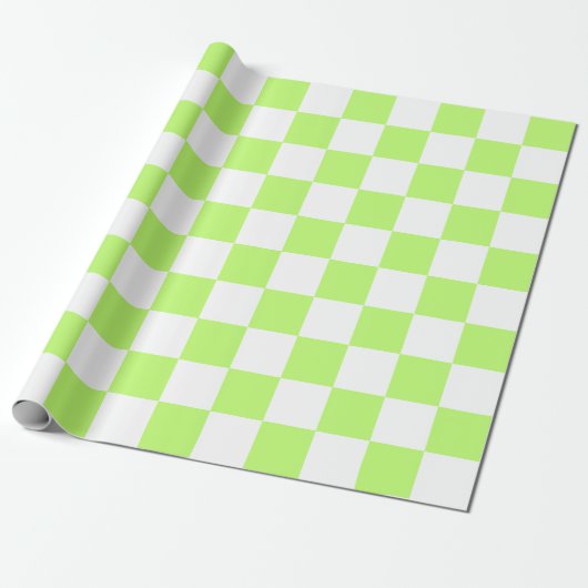 Classic visual lime checkerboard  geschenkpapier (Ungerollt)