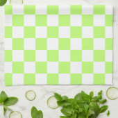 Classic visual lime checkerboard  geschirrtuch (Gefaltet)