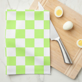 Classic visual lime checkerboard  geschirrtuch