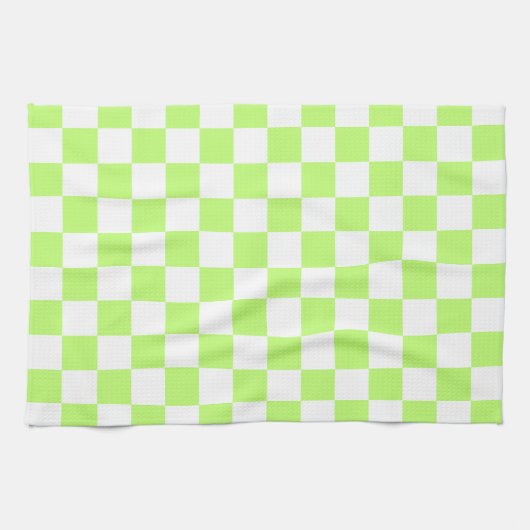 Classic visual lime checkerboard  geschirrtuch (Horizontal)