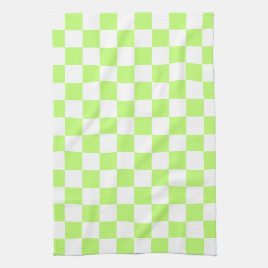 Classic visual lime checkerboard  geschirrtuch (Vertikal)