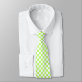 Classic visual lime checkerboard  krawatte (Gebunden)