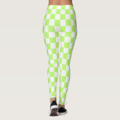 Classic visual lime checkerboard  leggings (Rückseite)