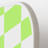 Classic visual lime checkerboard  pickleball schläger (Linke Seite)