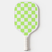 Classic visual lime checkerboard  pickleball schläger (Vorderseite)