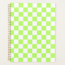 Classic visual lime checkerboard  planer