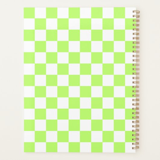 Classic visual lime checkerboard  planer (Rückseite)