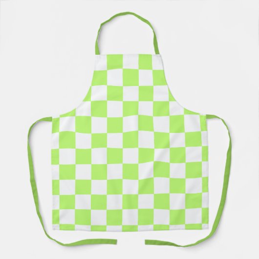 Classic visual lime checkerboard  schürze (Vorderseite)