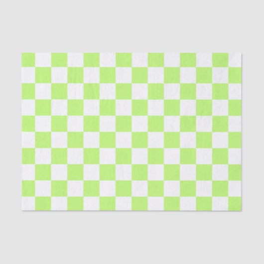 Classic visual lime checkerboard  seidenpapier (Vorderseite)