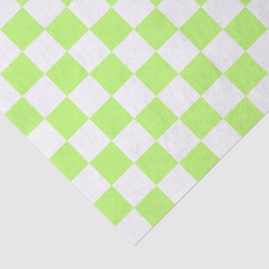 Classic visual lime checkerboard  seidenpapier (Ausschnitt)