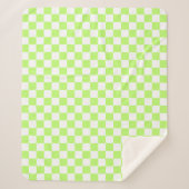 Classic visual lime checkerboard  sherpadecke (Vorderseite)