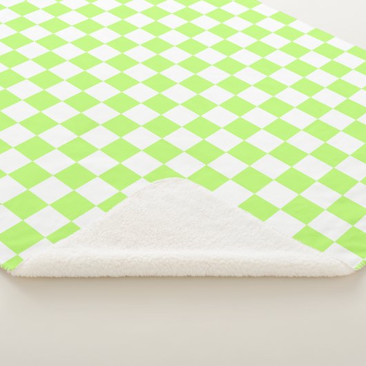 Classic visual lime checkerboard  sherpadecke (3/4)