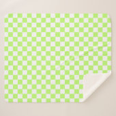 Classic visual lime checkerboard  sherpadecke (Vorderseite (Horizontal))