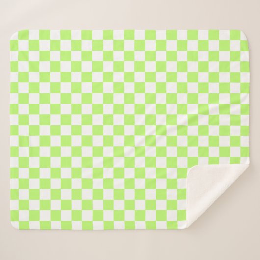 Classic visual lime checkerboard  sherpadecke (Vorderseite (Horizontal))