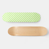 Classic visual lime checkerboard  skateboard (Horizontal)