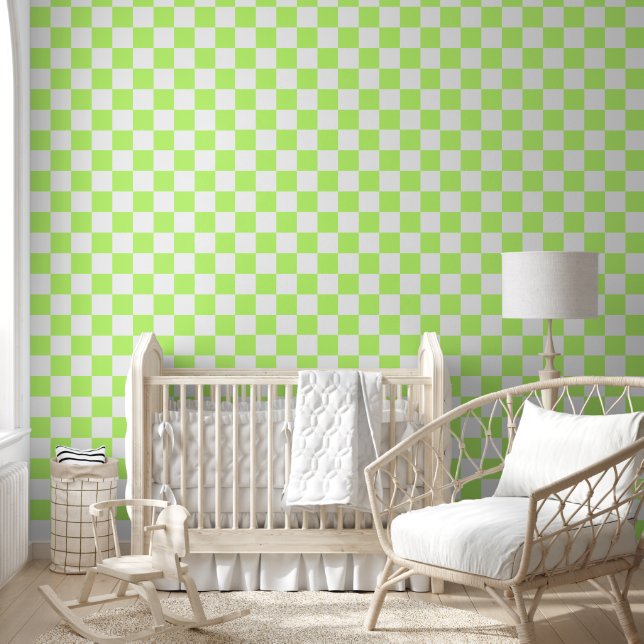 Classic visual lime checkerboard  tapete (Kinder)