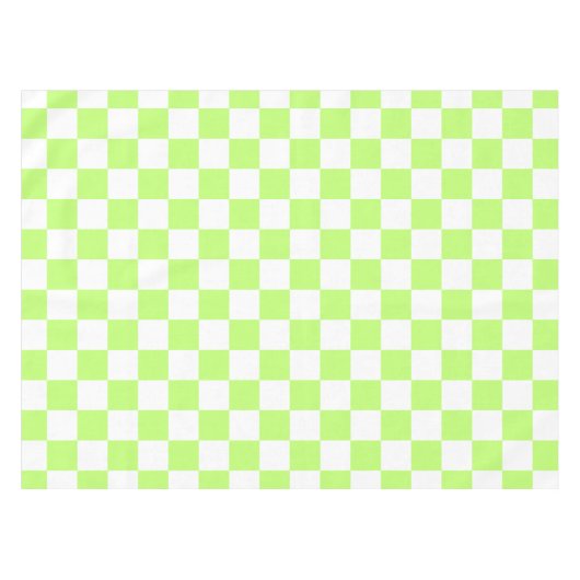 Classic visual lime checkerboard  tischdecke (Vorderseite (Horizontal))