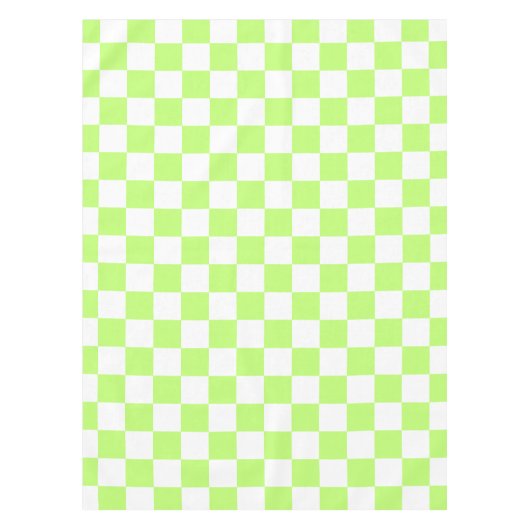 Classic visual lime checkerboard  tischdecke (Vorderseite)
