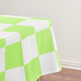 Classic visual lime checkerboard  tischdecke