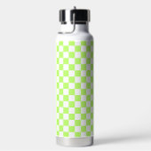 Classic visual lime checkerboard  trinkflasche (rechts)