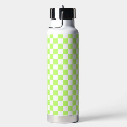 Classic visual lime checkerboard  trinkflasche (rechts)