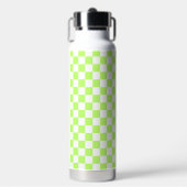 Classic visual lime checkerboard  trinkflasche (Vorderseite)