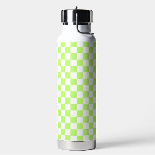 Classic visual lime checkerboard  trinkflasche (Links)