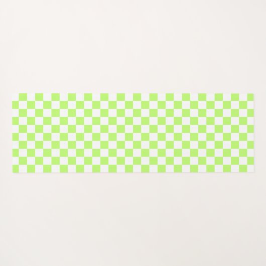 Classic visual lime checkerboard  yogamatte (Rückseite (Horizontal))