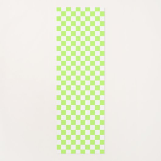 Classic visual lime checkerboard  yogamatte (Vorderseite)