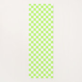 Classic visual lime checkerboard  yogamatte (Rückseite)