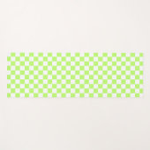 Classic visual lime checkerboard  yogamatte (Vorderseite (Horizontal))