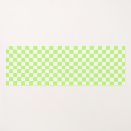 Classic visual lime checkerboard  yogamatte (Vorderseite (Horizontal))